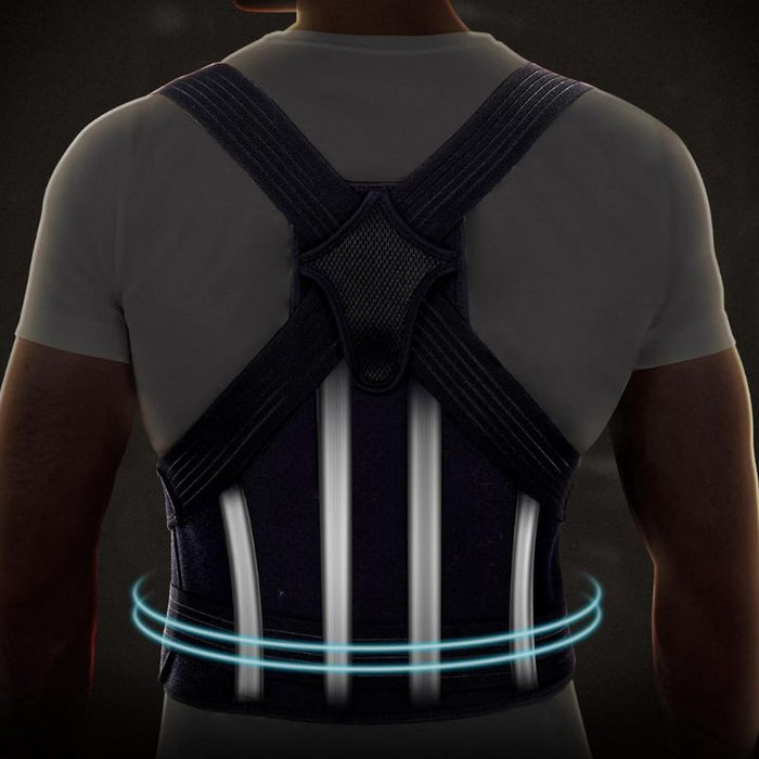 Adjustable Back Support Brace With Posture Alignment