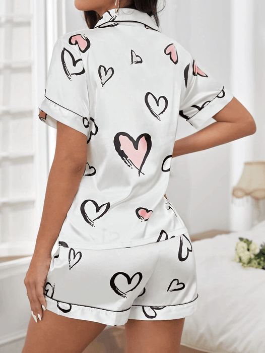 Button Front Pajama Set – Elegant and Comfortable Pajama Set