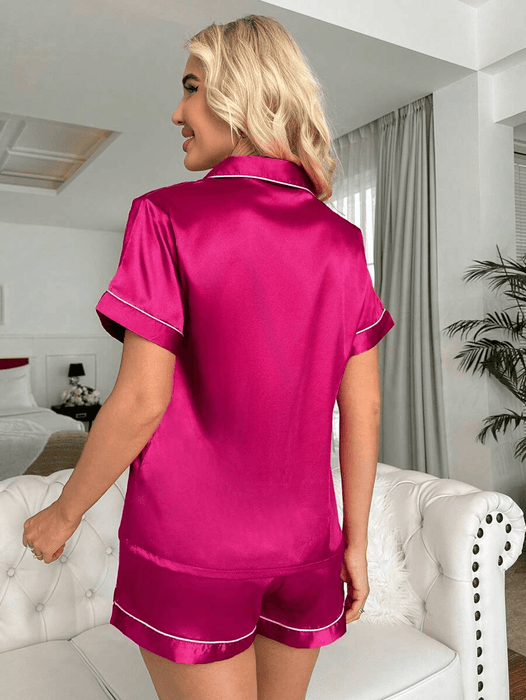 Button Front Pajama Set – Elegant and Comfortable Pajama Set