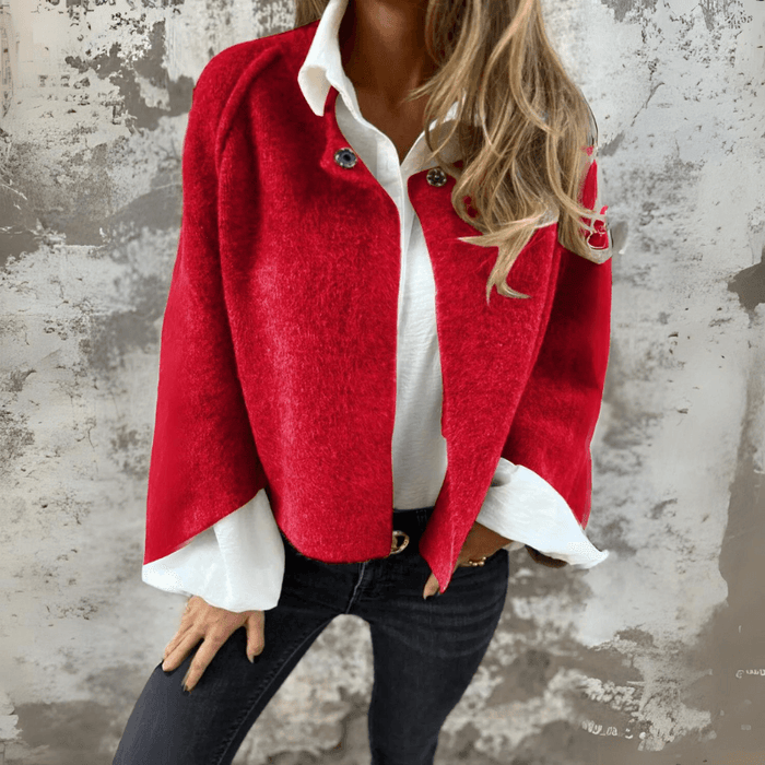 Woolen Long Sleeve Coat – Classic Warmth for Cooler Days
