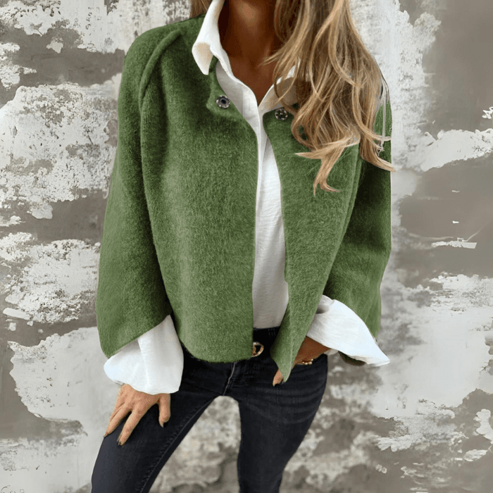 Woolen Long Sleeve Coat – Classic Warmth for Cooler Days