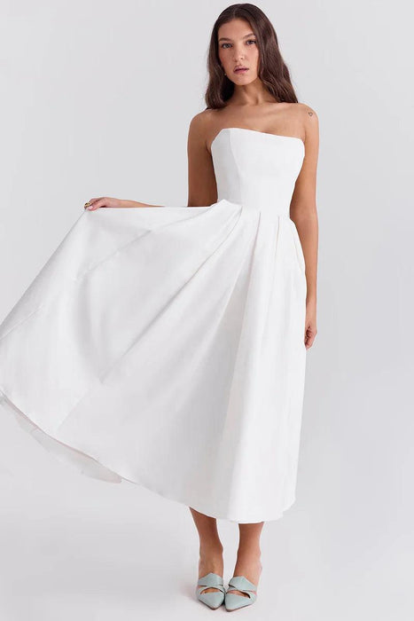Elegant Leah Midi Sundress – Sophisticated Style for Special Occasions