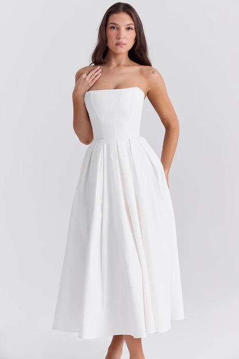 Elegant Leah Midi Sundress – Sophisticated Style for Special Occasions