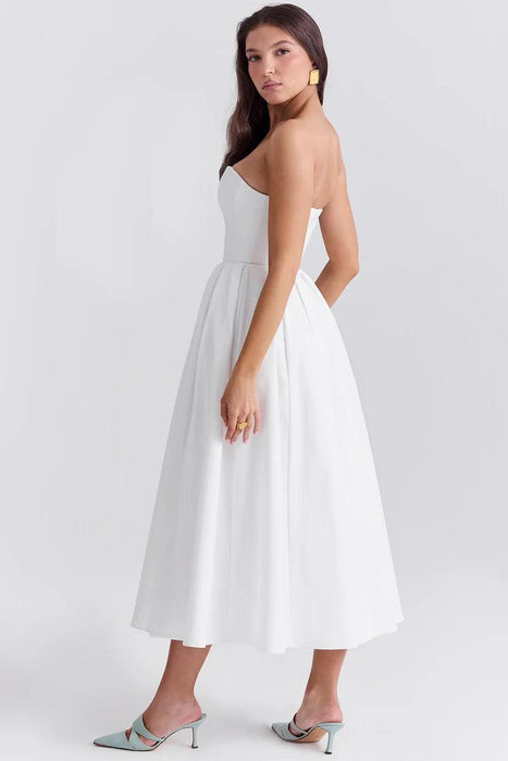 Elegant Leah Midi Sundress – Sophisticated Style for Special Occasions