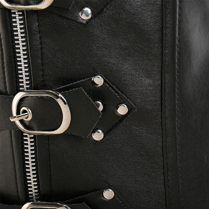 Steampunk Gothic Leather Corset – Vintage-Inspired Waist Shaper