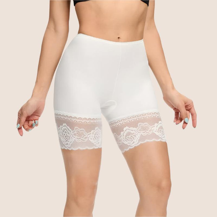 Seamless Floral Lace Slip Shorts For Women - Comfortable and Stylish