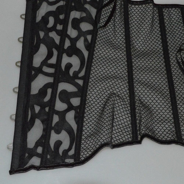 Steampunk Mesh Waist Corset – Breathable Cincher for Women