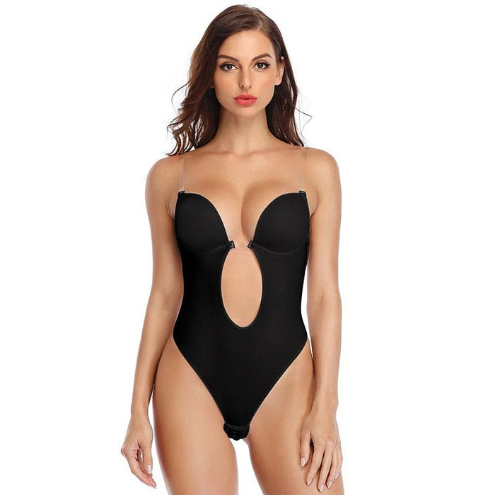 Deep V Bodysuit Shapewear Trainer For Women