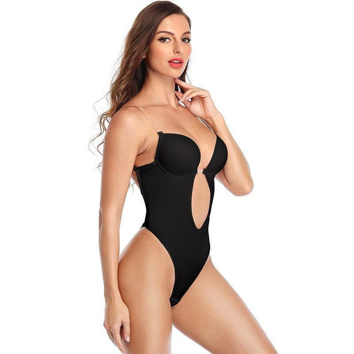 Deep V Bodysuit Shapewear Trainer For Women