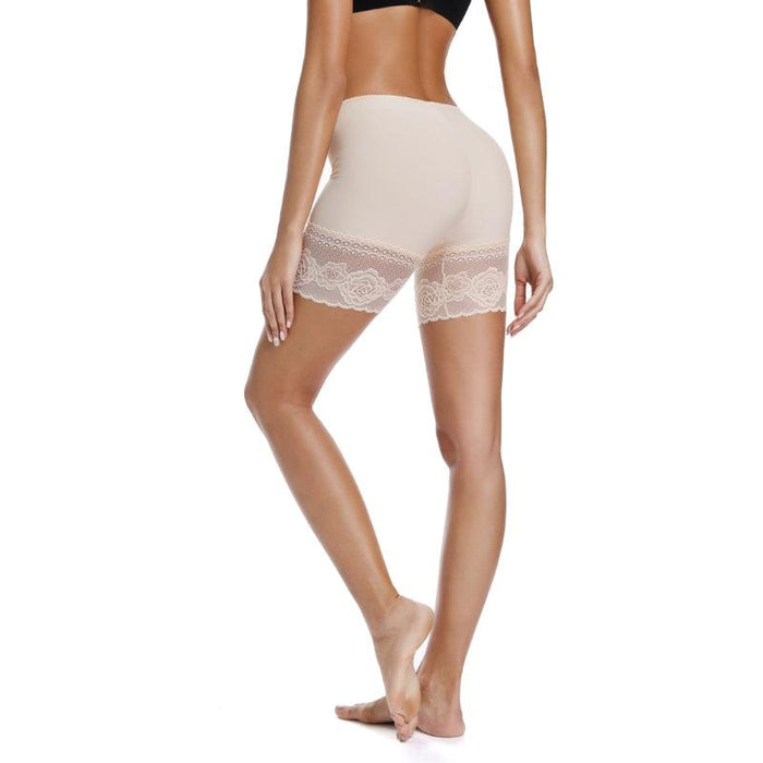 Seamless Floral Lace Slip Shorts For Women - Comfortable and Stylish