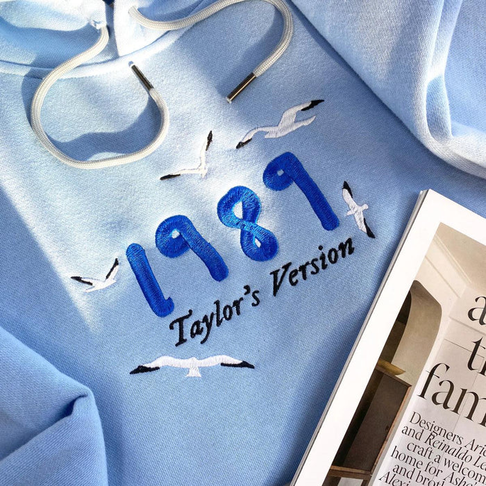 1989 TS Version Embroidered Sweatshirt Hoodie T Shirt - Secret Slim Wear