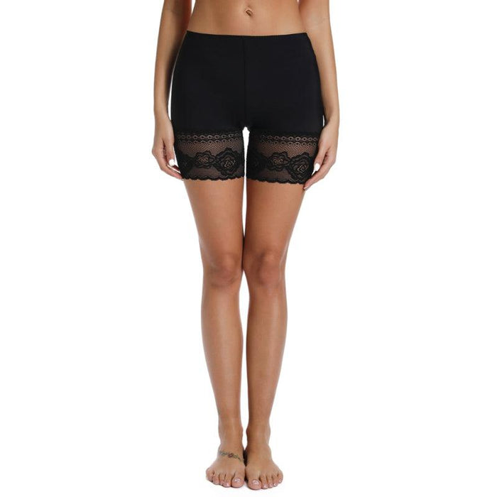 Seamless Floral Lace Slip Shorts For Women - Comfortable and Stylish