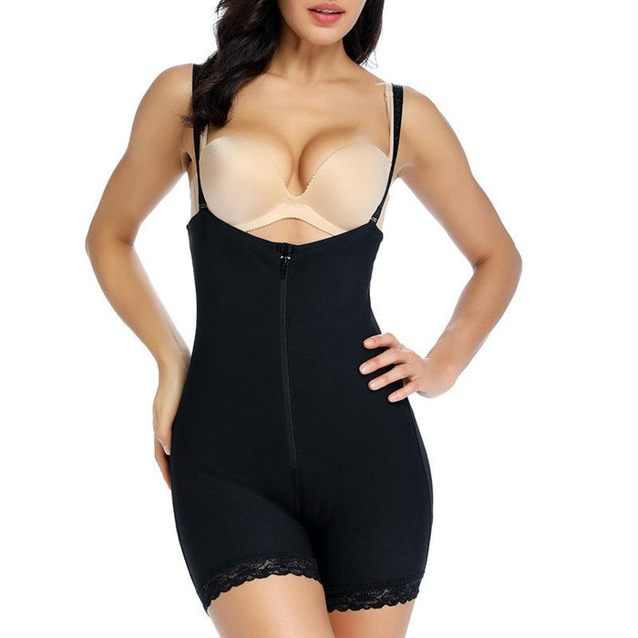 Short Zipper Open-Bust Shapewear