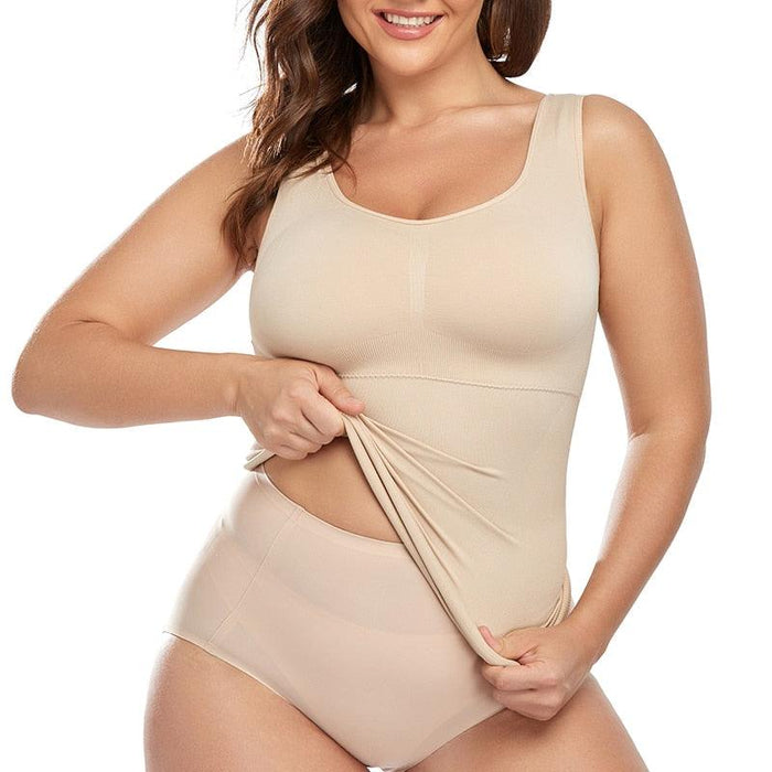 Tank Tops Shapewear For Women With Built In Bra Shelf