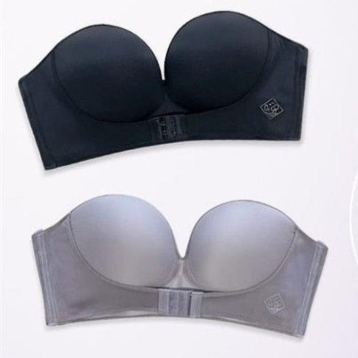 Wireless Front Buckle Strapless Bra