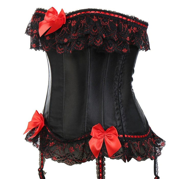 Floral Embroidery Corset Lingerie – Elegant Lace Bustier