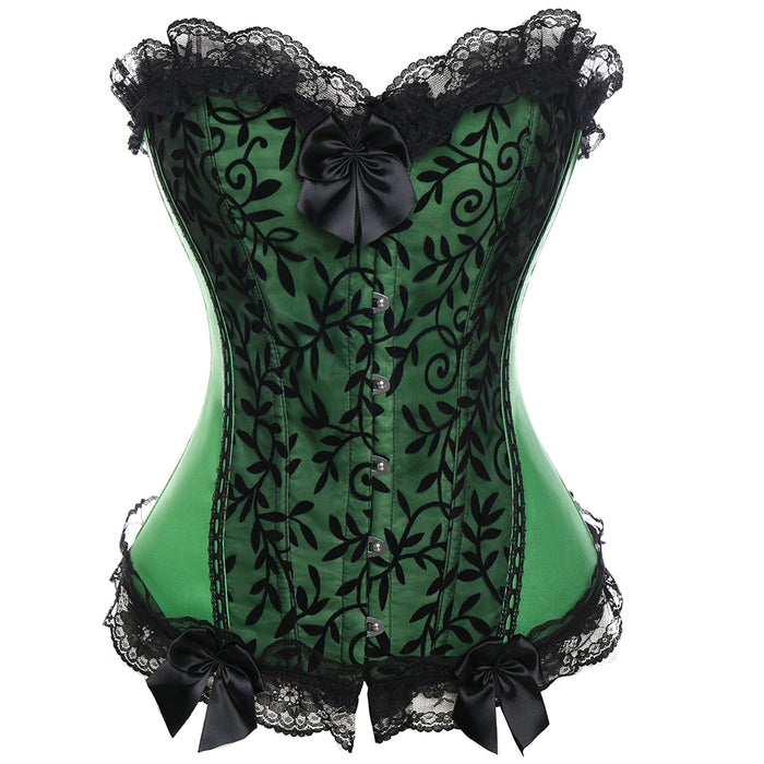 Women's Lace Up Boned Over-Bust Corset