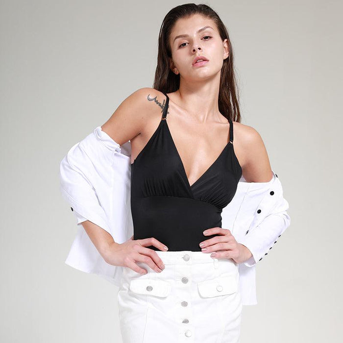 V Neck Shapewear Bodysuit - Invisible Under Any Outfit