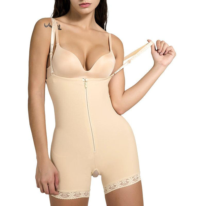 Short Zipper Open-Bust Shapewear