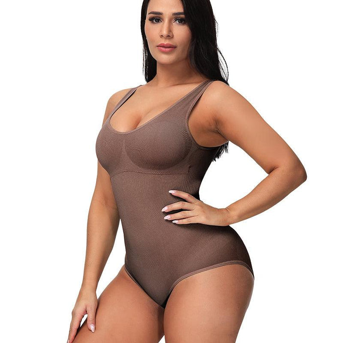 Solid Seamless Shapewear Bodysuit