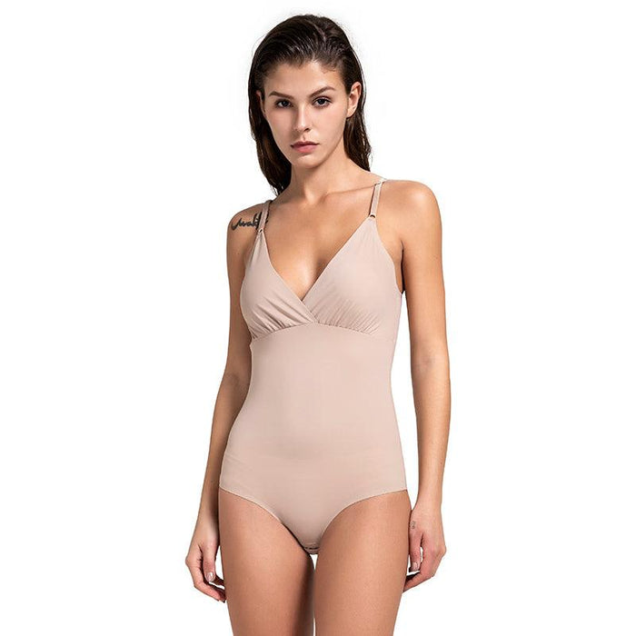 V Neck Shapewear Bodysuit - Invisible Under Any Outfit