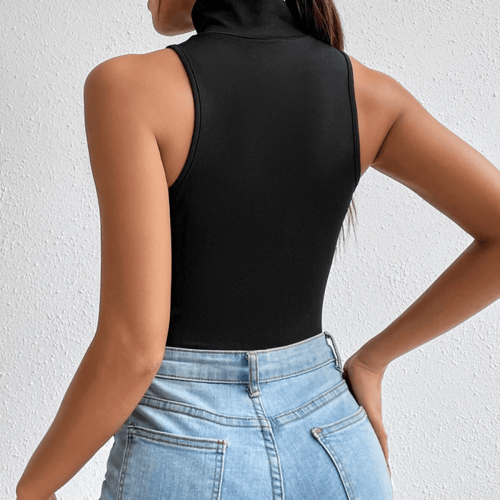 Solid Slim Fit Bodysuit