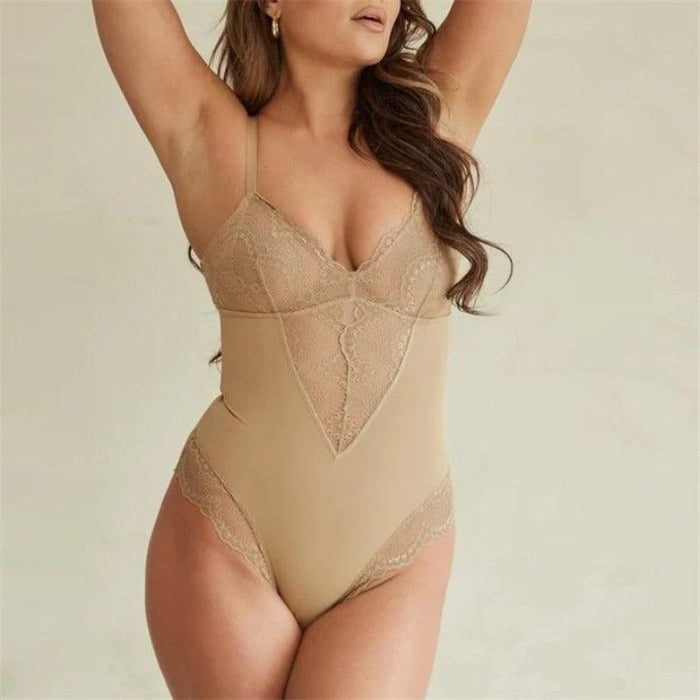 Lace Shaping Support Bodysuit – Sculpted Fit and Elegant Design