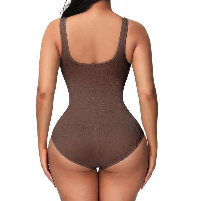 Solid Seamless Shapewear Bodysuit – Tummy Control and Shaping