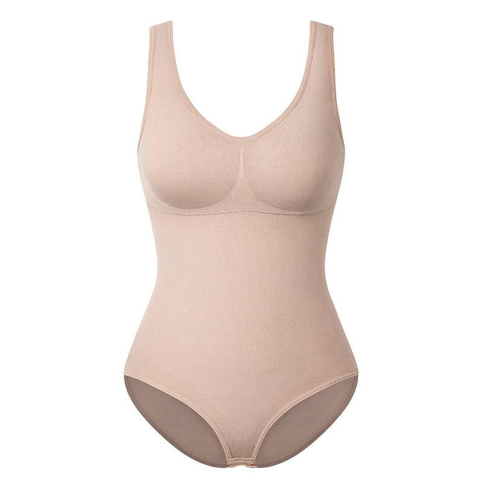 Solid Seamless Shapewear Bodysuit – Tummy Control and Shaping