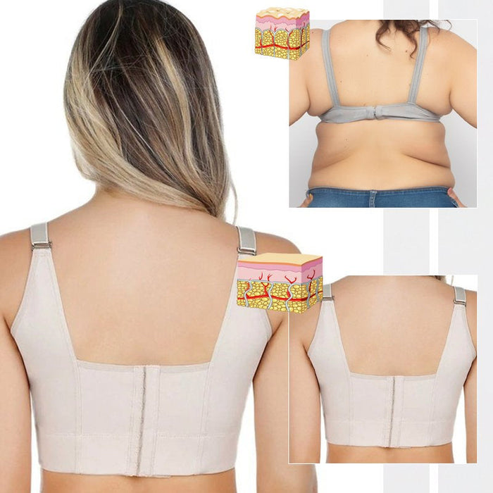 Beige Comfortable Back Smoothing Bra — Secret Slim Wear