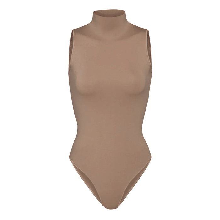 Turtleneck Sleeveless Soft Bodysuit - Comfortable and Stylish