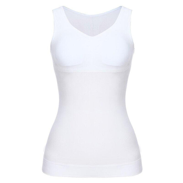 Camisole Sleeveless Wide Strap Top With Built-In Padded Bra