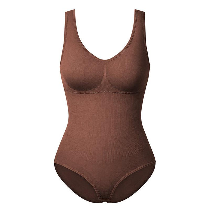 Solid Seamless Shapewear Bodysuit – Tummy Control and Shaping