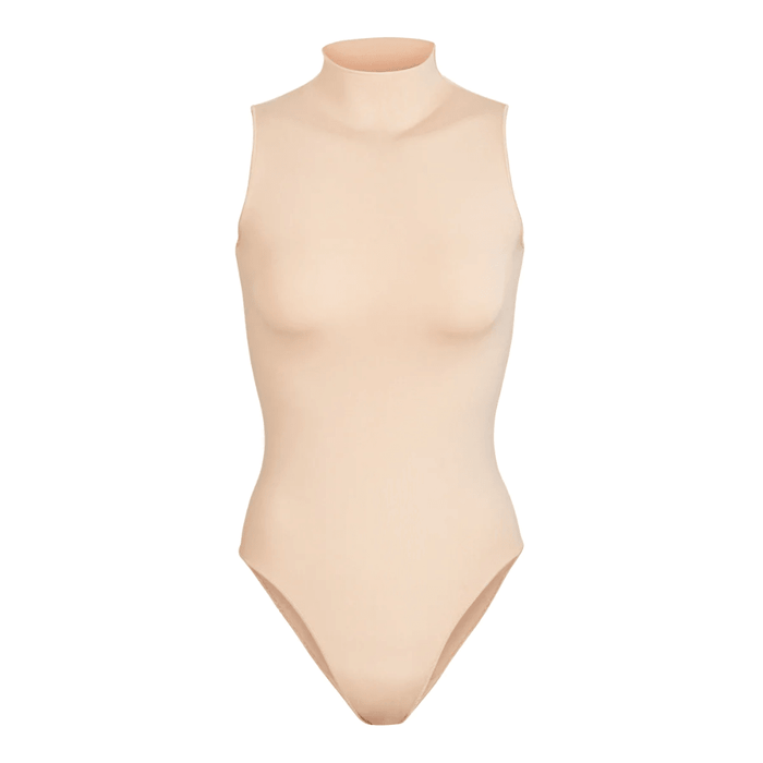 Turtleneck Sleeveless Soft Bodysuit - Comfortable and Stylish