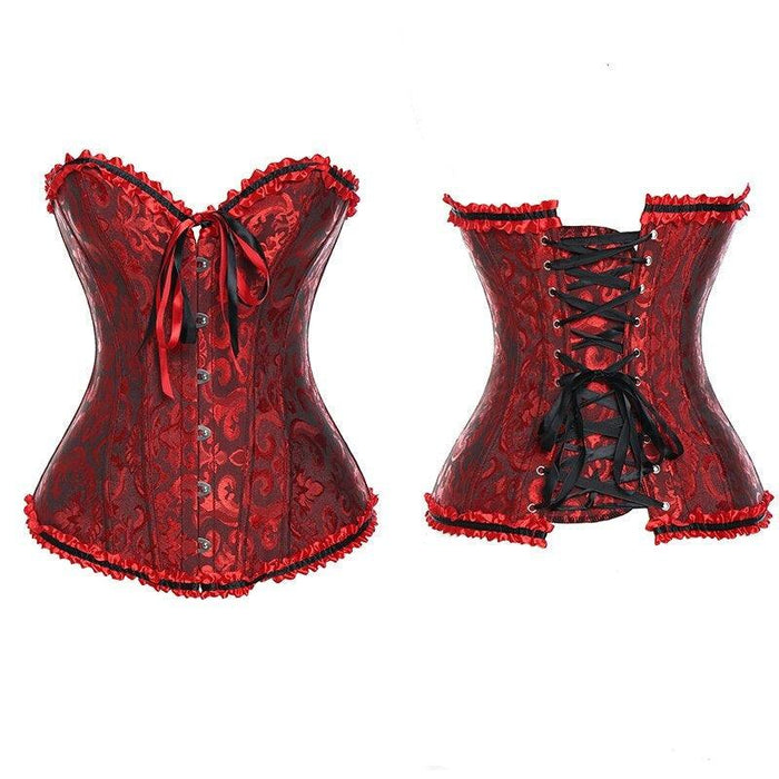 Vintage Lace Up Corset – Elegant Fit with Adjustable Support