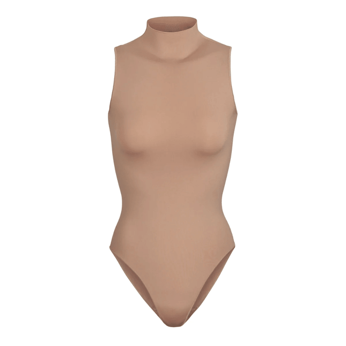 Turtleneck Sleeveless Soft Bodysuit - Comfortable and Stylish