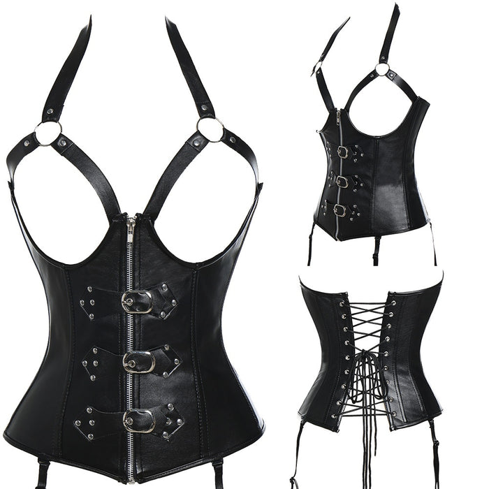 Steampunk Gothic Leather Corset