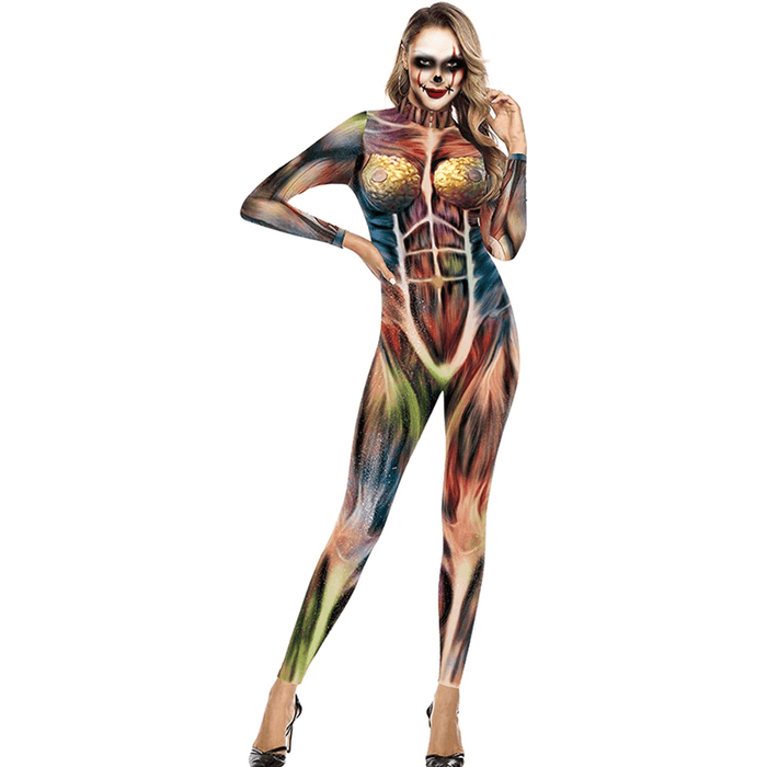 Halloween Skeleton Jumpsuit Bodysuit - Comfortable and Stylish
