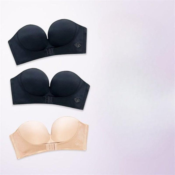 Wireless Front Buckle Strapless Bra