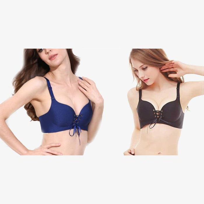 Secret Adjustable Corset Bra – Secure Fit with Front Tie