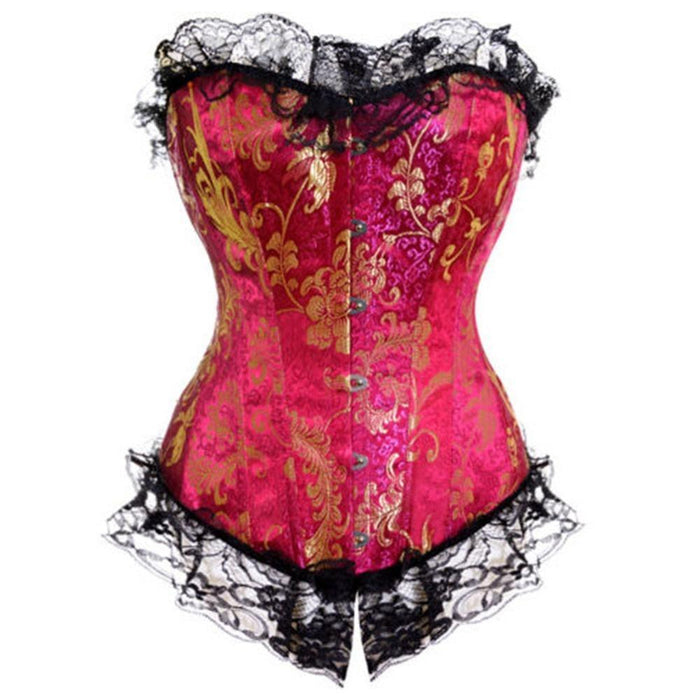 Women Lace-Up Printed Corset