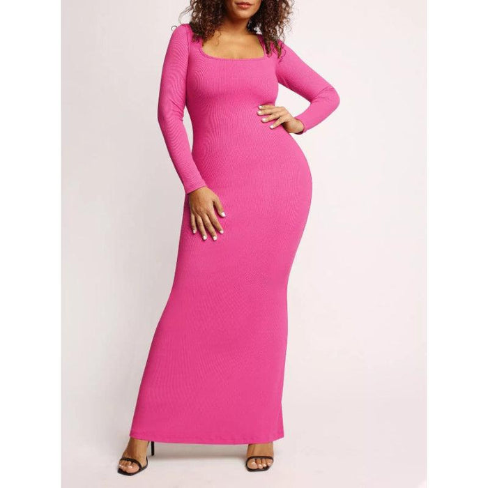 Stylish Built-In Shapewear Modal Soft Lounge Dress - It's Comfortable