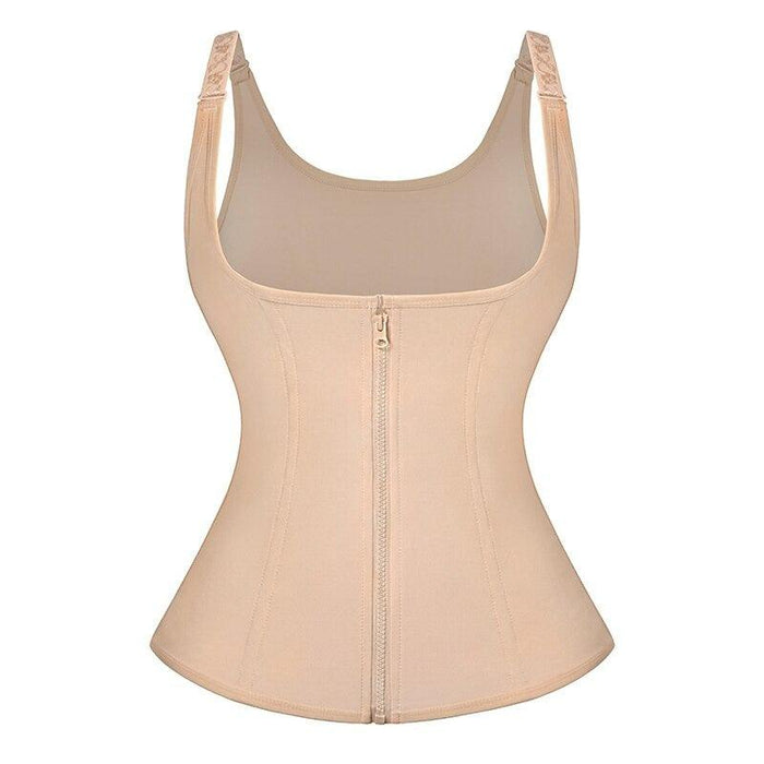 Zipper Cincher Corset – Waist Control and Posture Support