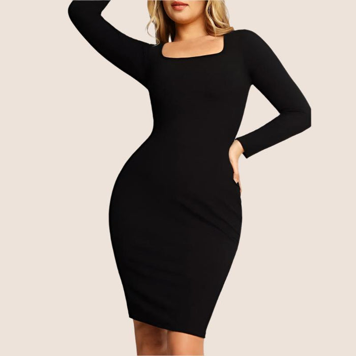 Stylish Built-In Shapewear Modal Soft Lounge Dress - It's Comfortable