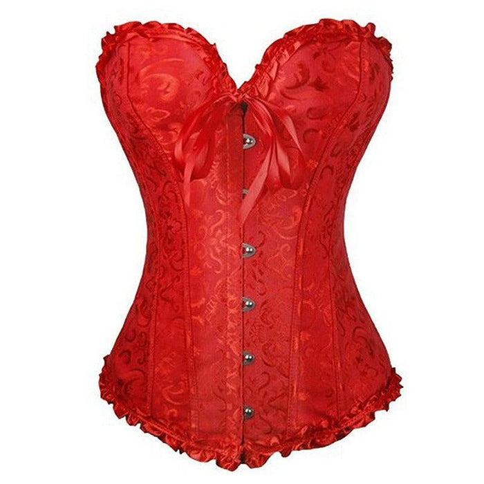 Women Lace-Up Printed Corset