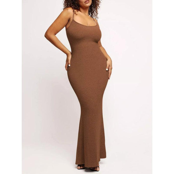 Stylish Built-In Shapewear Modal Soft Lounge Dress - It's Comfortable
