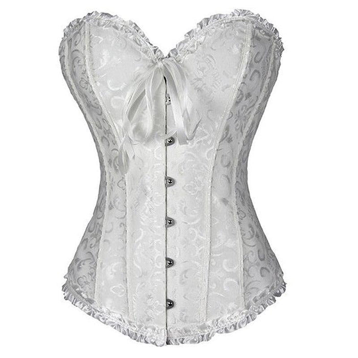 Lace-Up Embroidered Corset – Sculpt and Shape Your Waistline