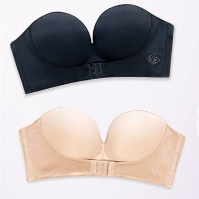 Wireless Front Buckle Strapless Bra