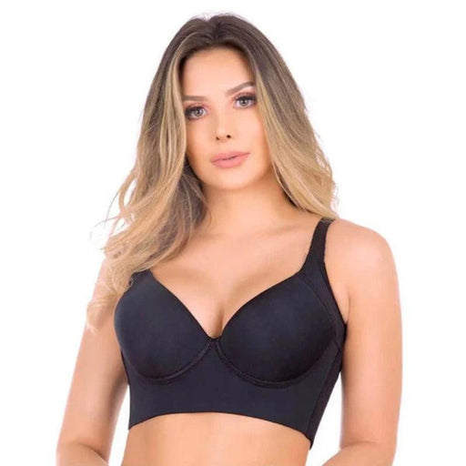 Filifit Sculpting Uplift Bra, Filifit Full Uplift Seamless Bra Hides Back  Fat (L, Black)