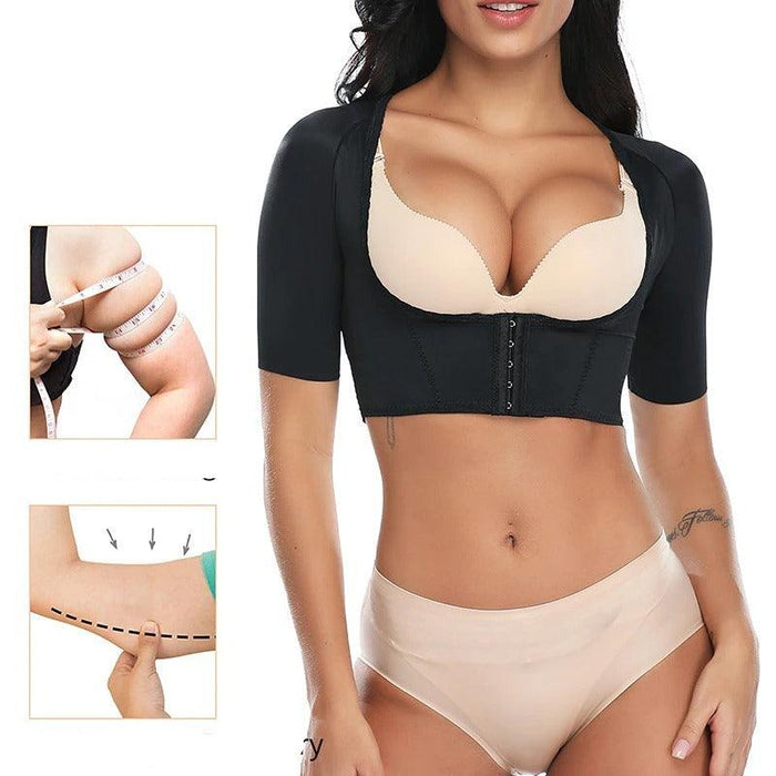 Short Sleeve Slim Crop Top Shapewear For Women